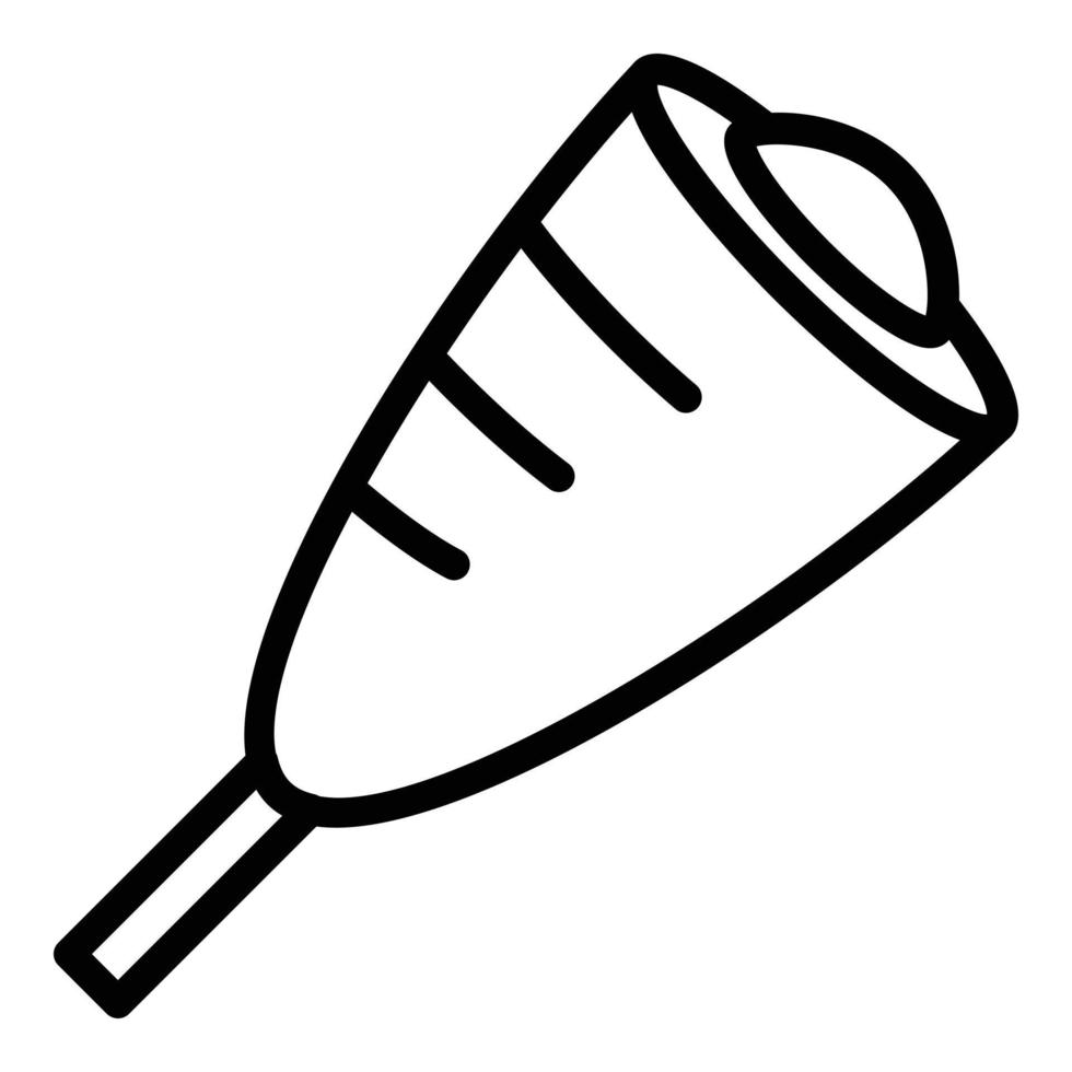 Bite corn dog icon outline vector. Stick corndog vector
