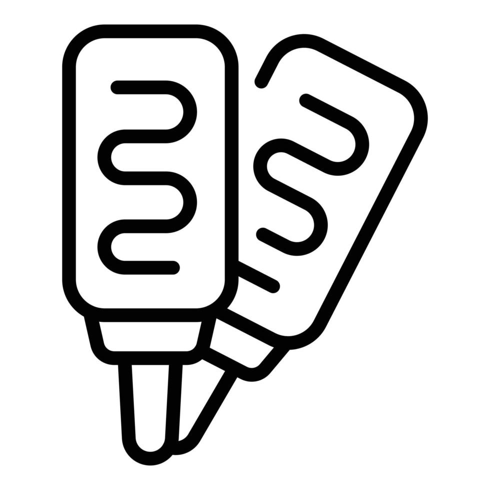 Sausage corn dog icon outline vector. Corndog stick vector