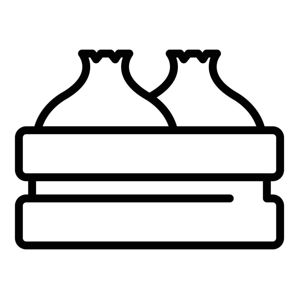 Salapao baozi icon outline vector. Taiwan food vector