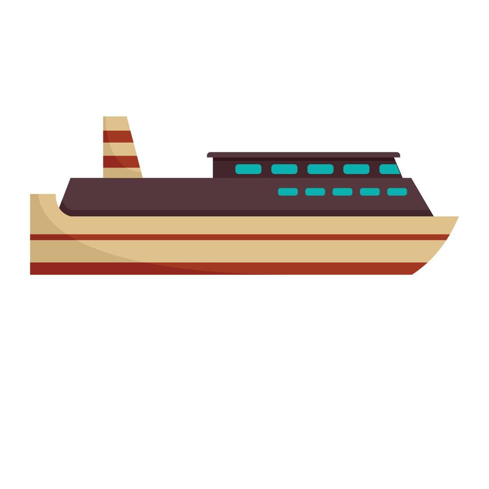 Nautical cruise icon flat isolated vector