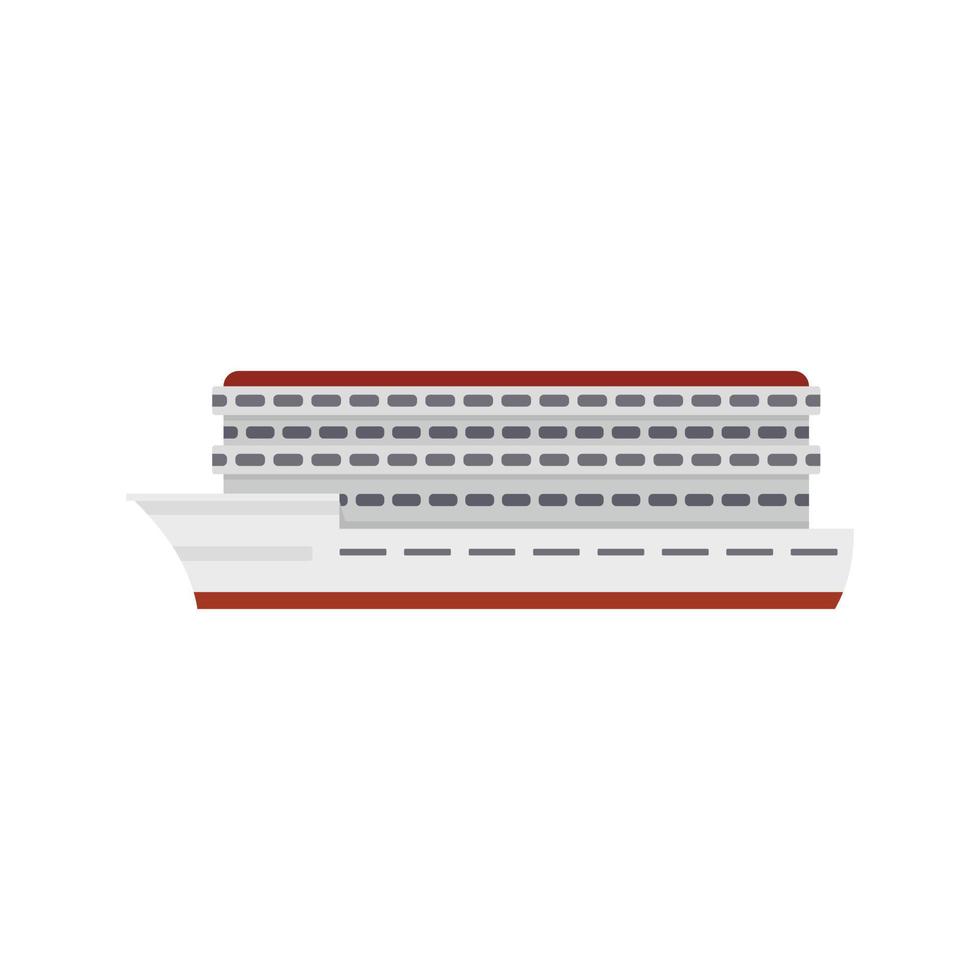 Passenger cruise icon flat isolated vector