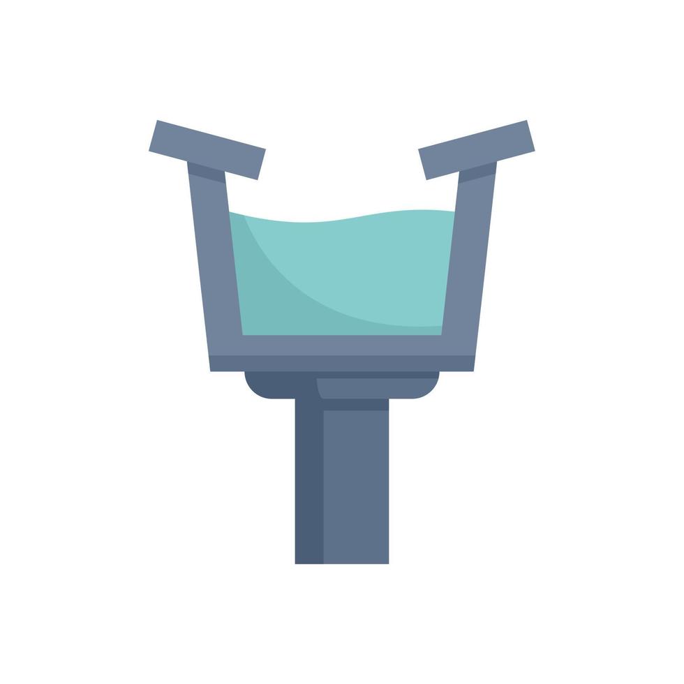 Repair gutter icon flat isolated vector