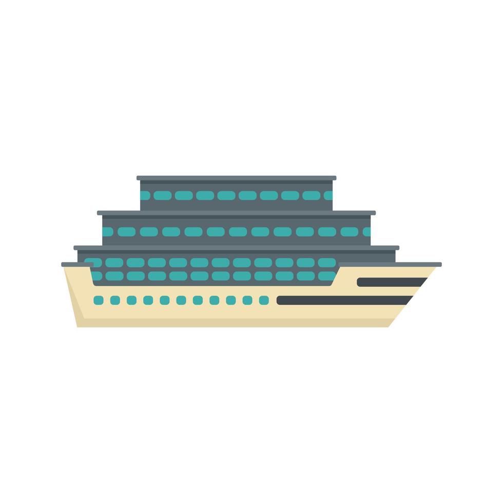 Travel cruise icon flat isolated vector