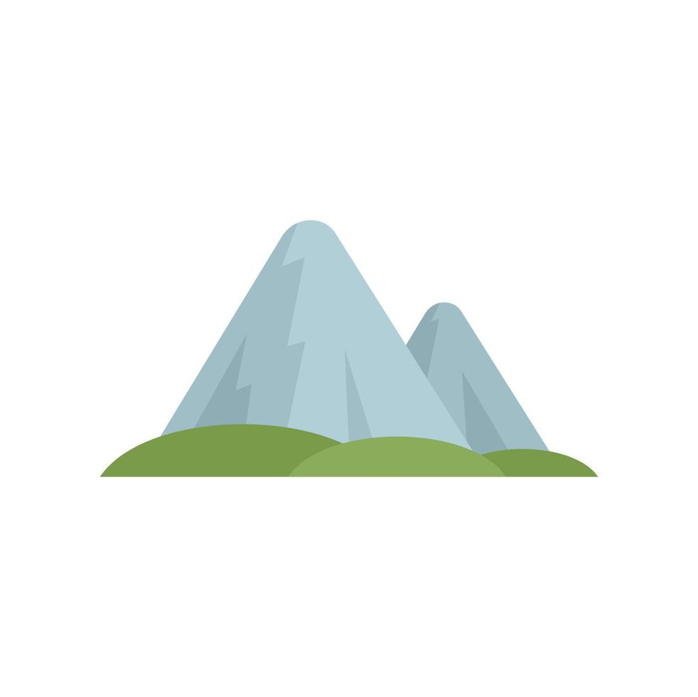 Sweden mountains icon flat isolated vector