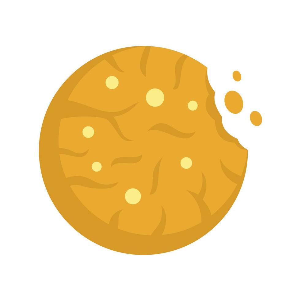 Swedish cookie icon flat isolated vector