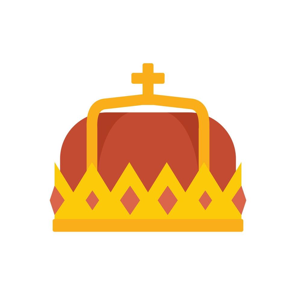 Swedish royal crown icon flat isolated vector