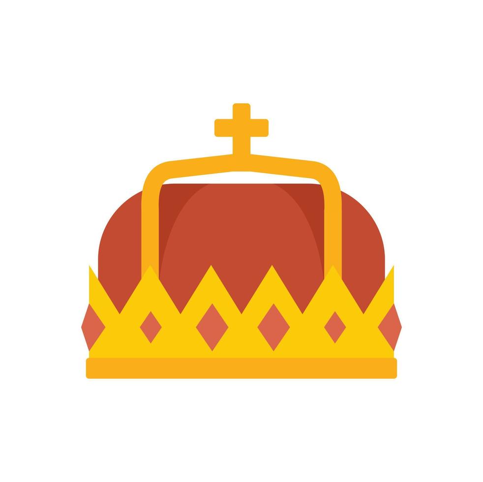 Swedish royal crown icon flat isolated vector