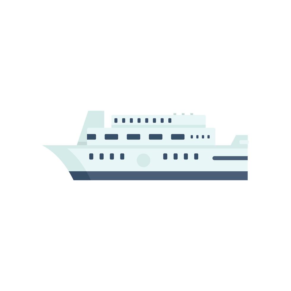 Old cruise icon flat isolated vector