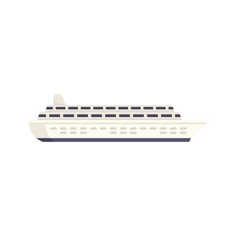 Ocean liner icon flat isolated vector