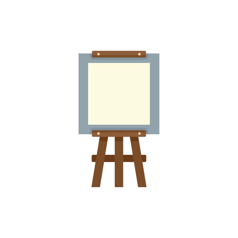 Equipment easel icon flat isolated vector