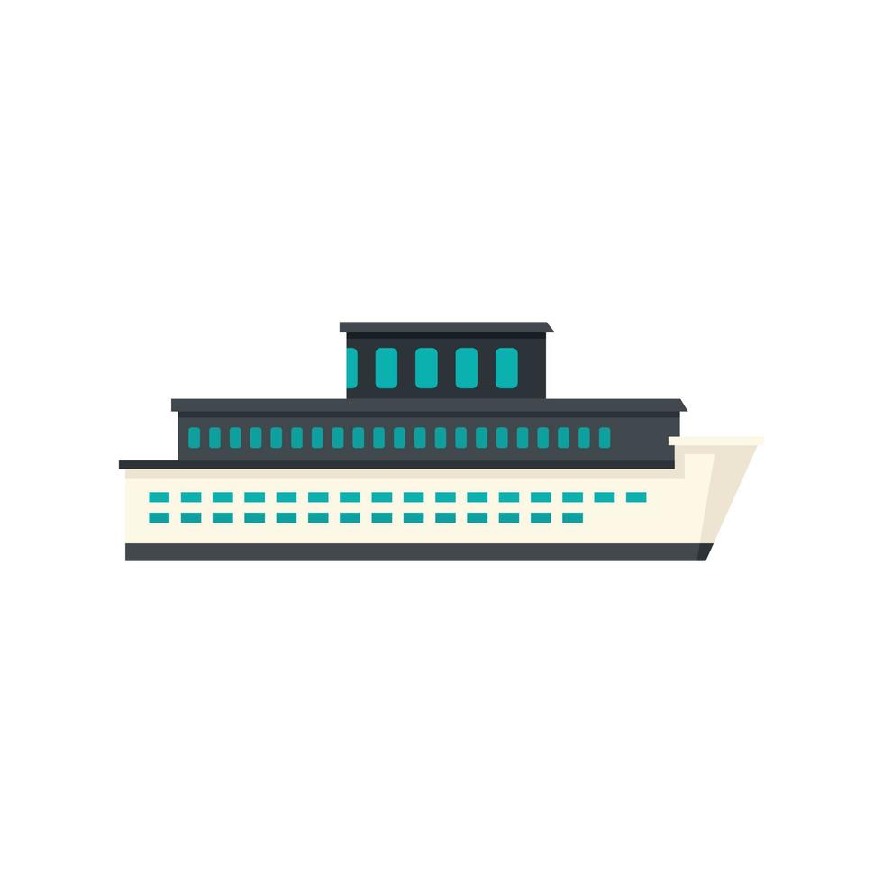 Sea cruise icon flat isolated vector