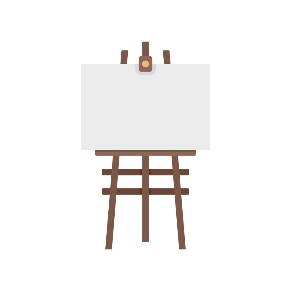 Frame easel icon flat isolated vector