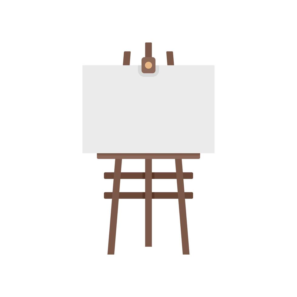 Frame easel icon flat isolated vector