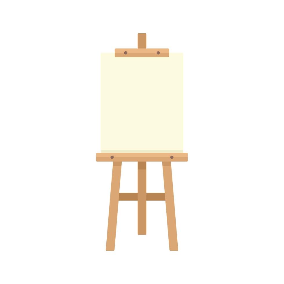 Board easel icon flat isolated vector