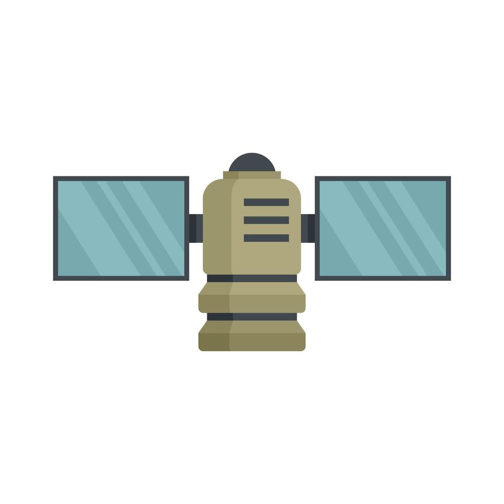 Satellite icon flat isolated vector
