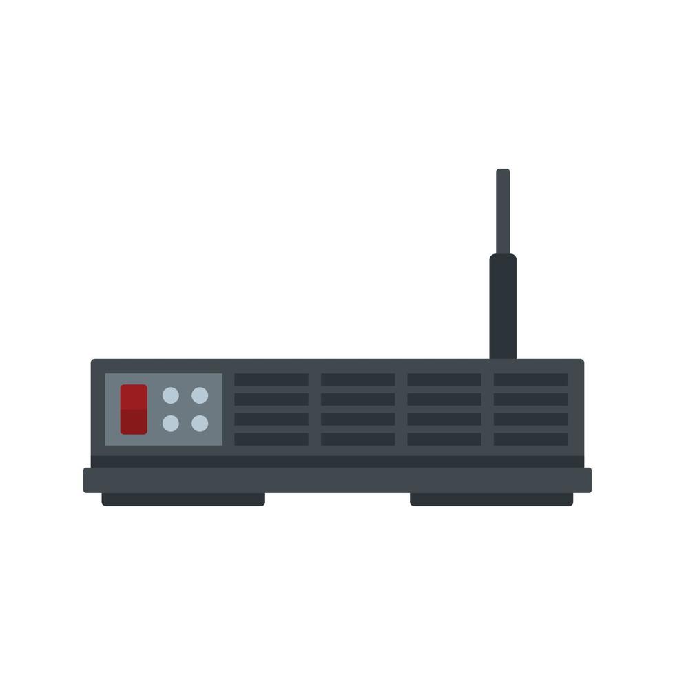 Network satellite icon flat isolated vector