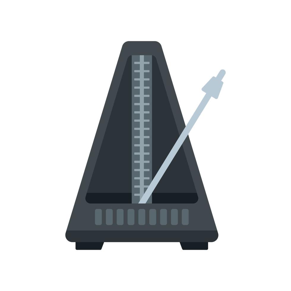 Metronome icon flat isolated vector