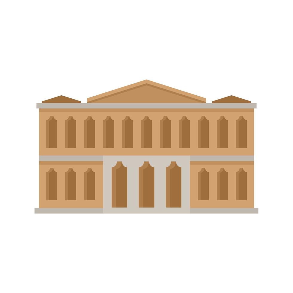 ballet teatro icono plano aislado vector