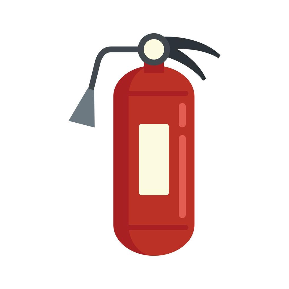 Fire extinguisher water icon flat isolated vector