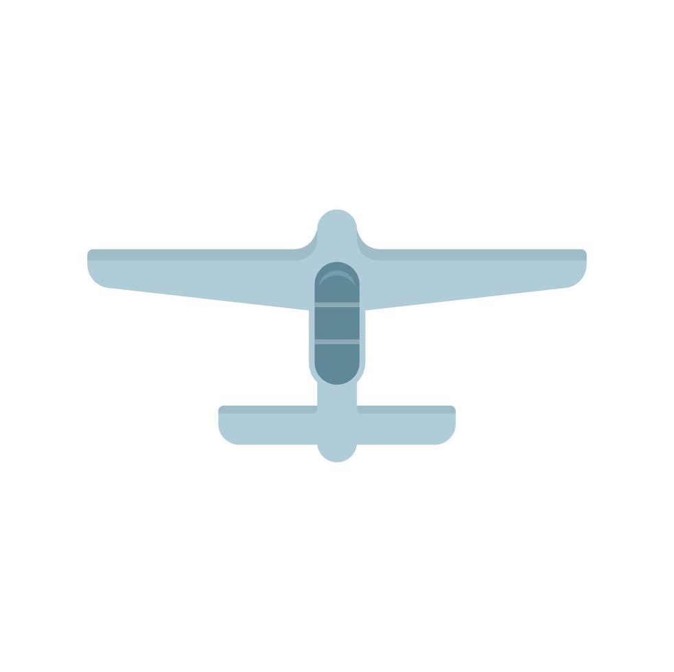 Small plane taxi icon flat isolated vector