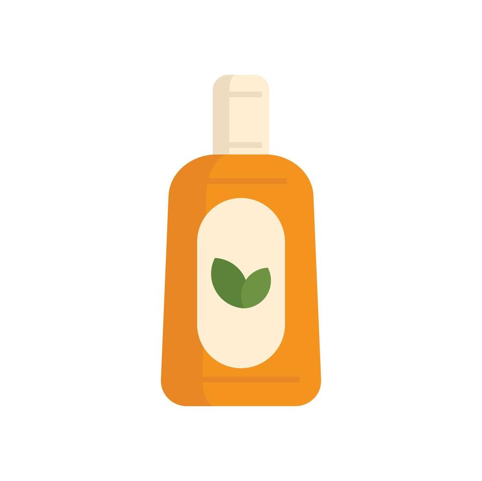 Sauna oil bottle icon flat isolated vector