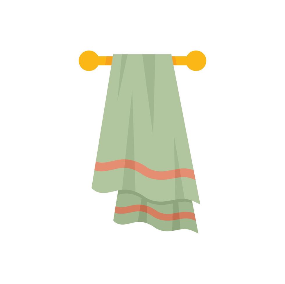 sauna toalla icono plano aislado vector