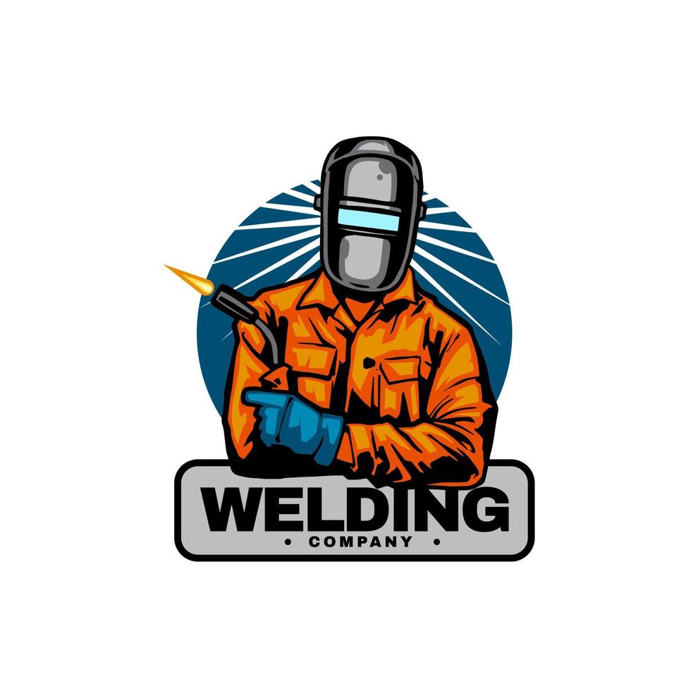 welder artwork for resource design vector