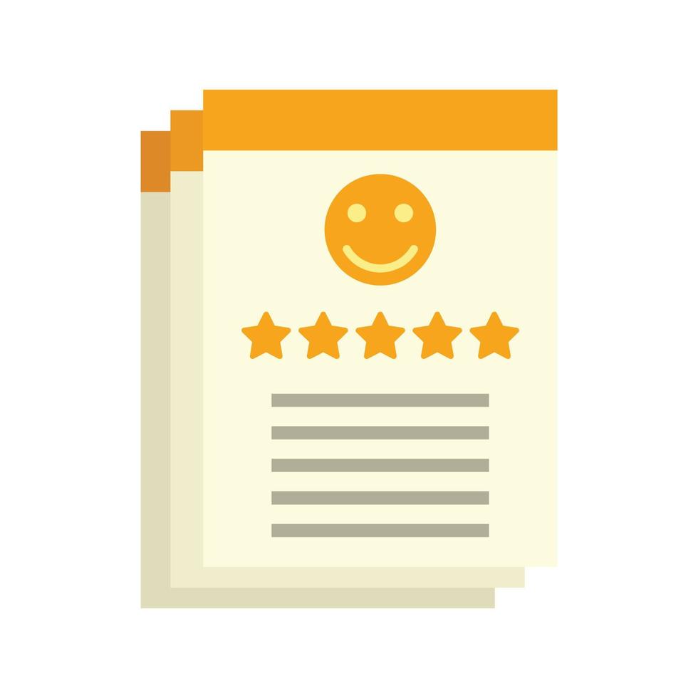Reputation icon flat isolated vector