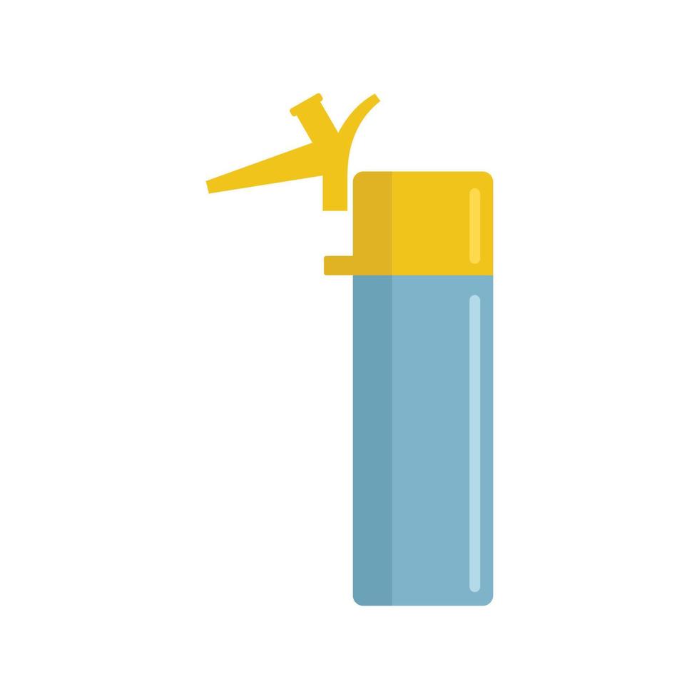 Carpenter polyurethane foam icon flat isolated vector