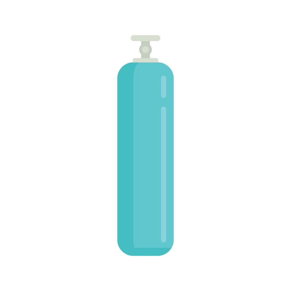 Gas cylinder tank icon flat isolated vector