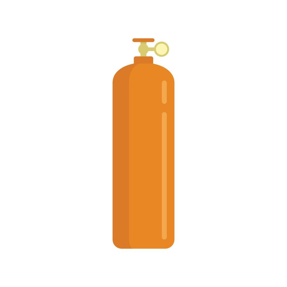 Gas cylinder storage icon flat isolated vector