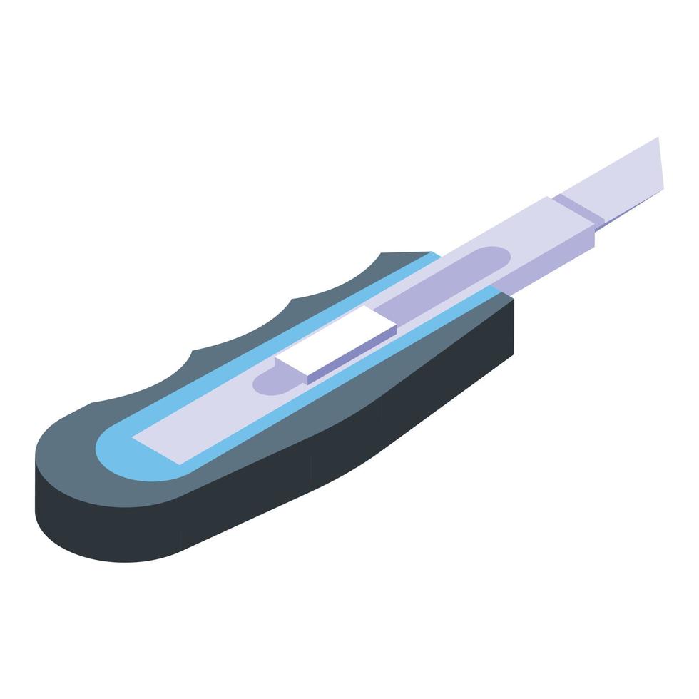 Carpenter knife icon isometric vector. Wall construction vector