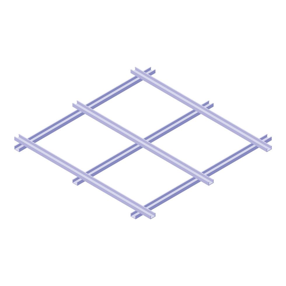 Drywall frame icon isometric vector. Wall house vector