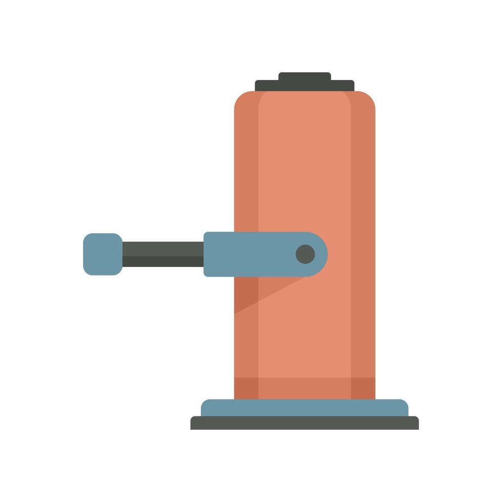 Lifter jack-screw icon flat isolated vector