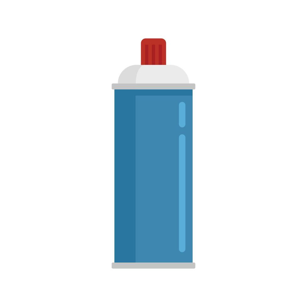 icono de botella de spray de gas vector aislado plano