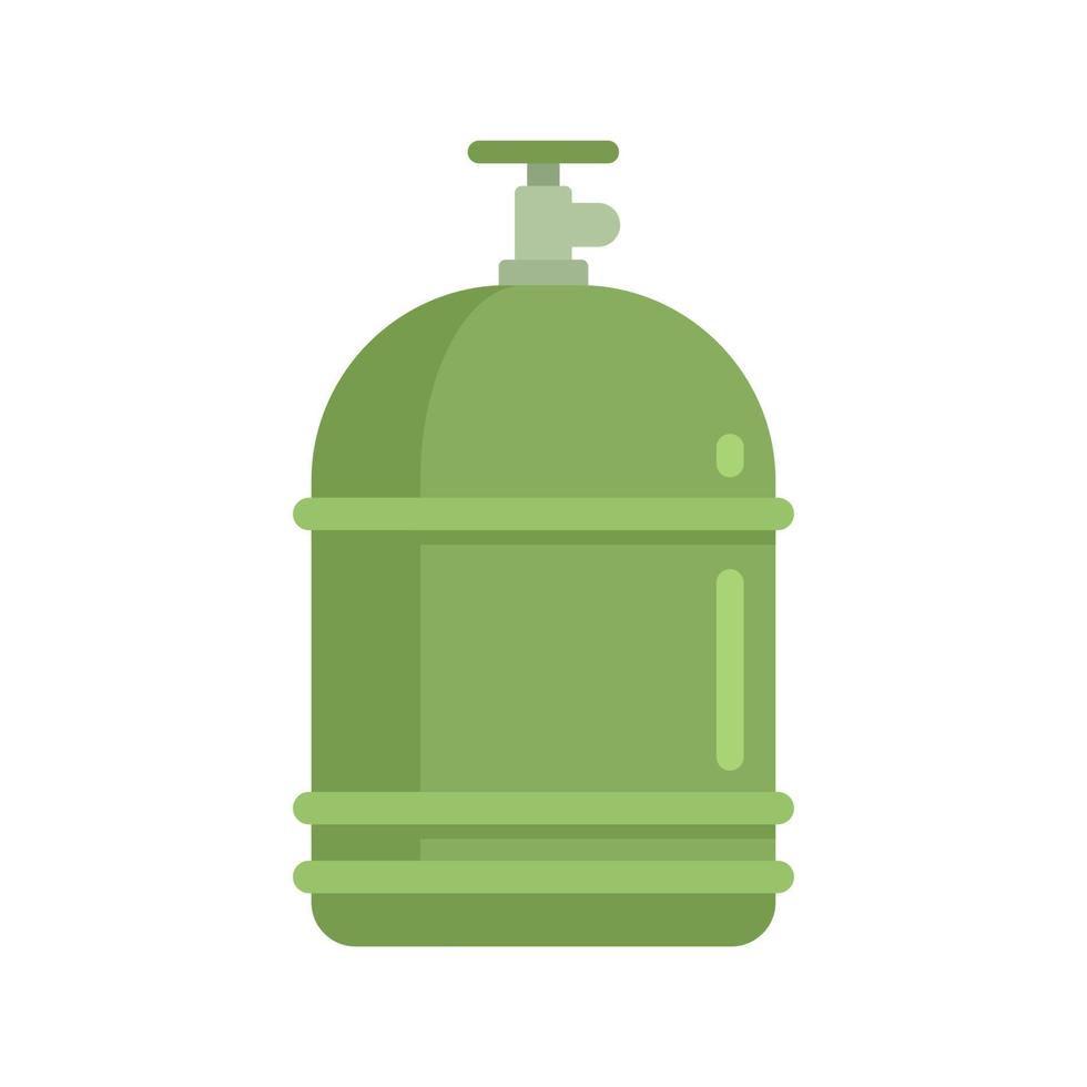 Gas cylinder filling icon flat isolated vector