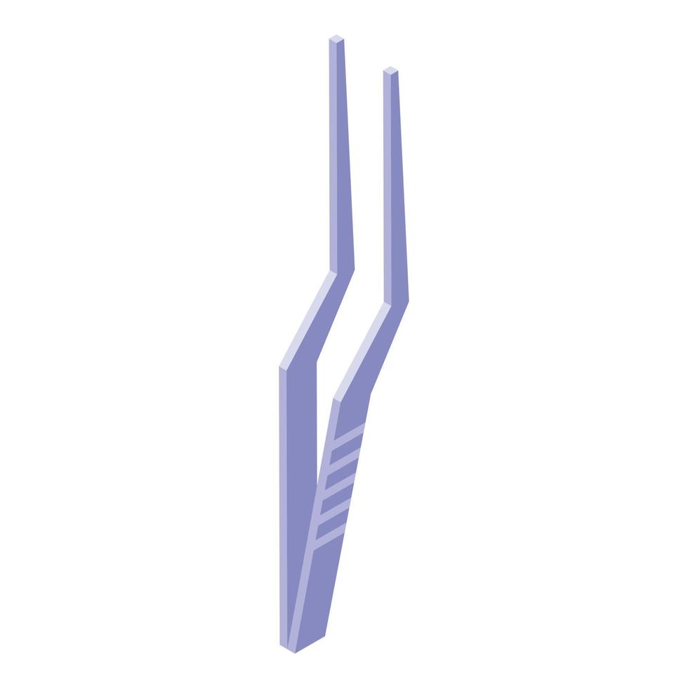 Rhinoplasty forceps icon isometric vector. Nose surgery vector