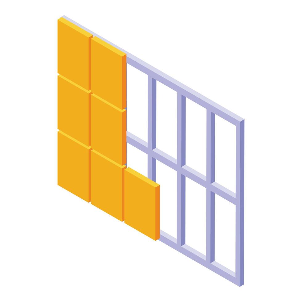 Room drywall icon isometric vector. Wall house vector