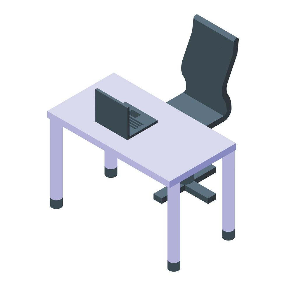 Office desktop icon isometric vector. Tax law vector