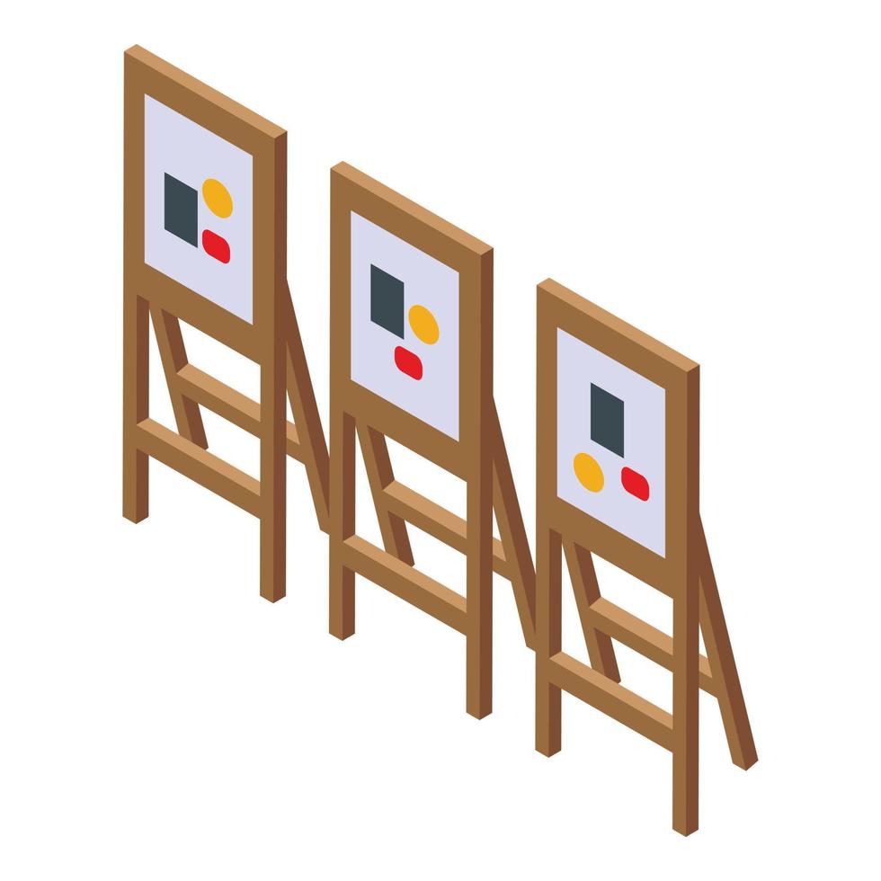 Paint department icon isometric vector. Office university vector