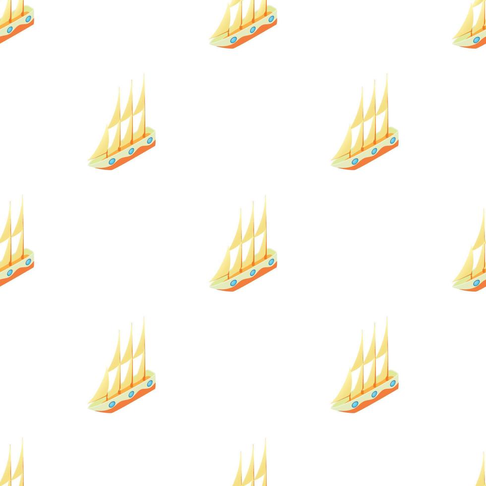 Sailboat pattern seamless vector