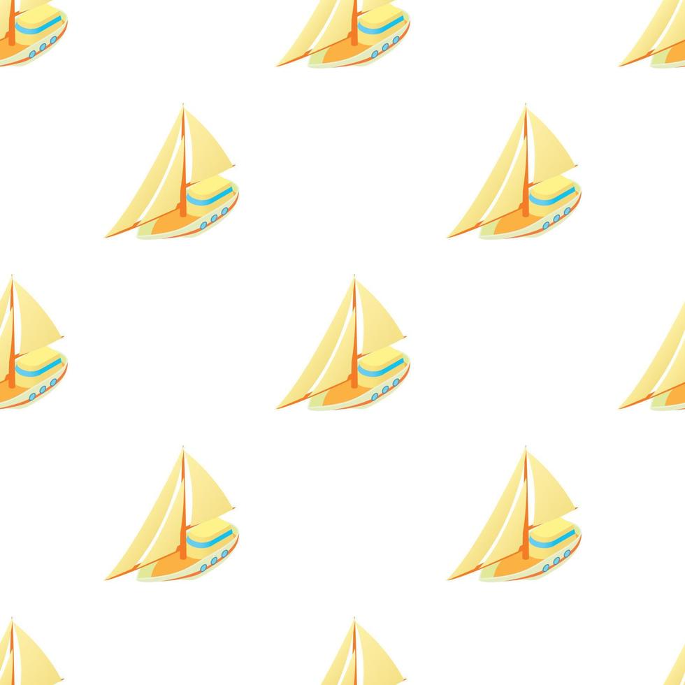 Small sailboat pattern seamless vector