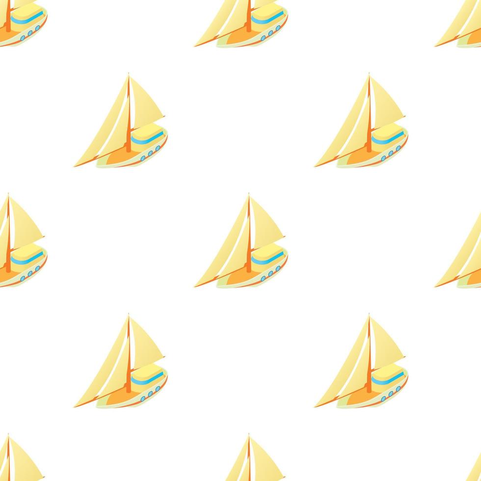 Small sailboat pattern seamless vector