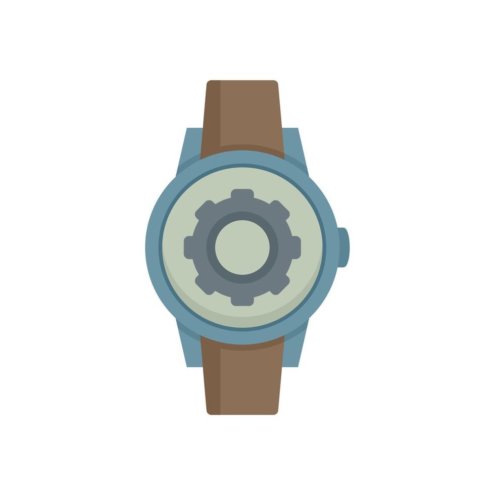 padre reloj reparación icono plano aislado vector