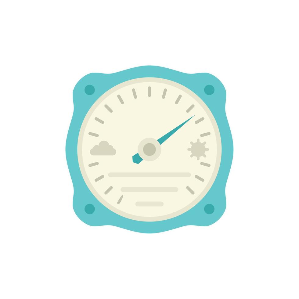 Humidity barometer icon flat isolated vector
