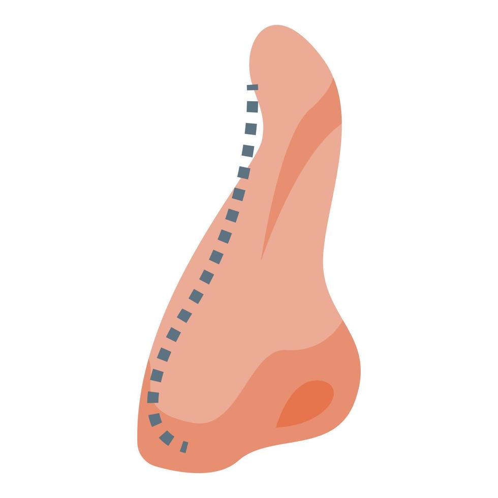 Open nose surgery icon isometric vector. Doctor rhinoplasty vector