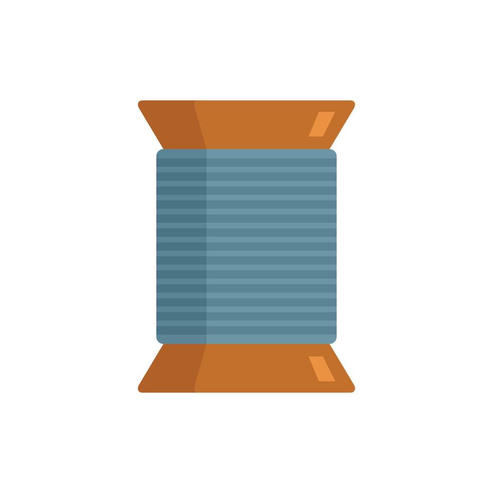 Thread coil icon flat isolated vector