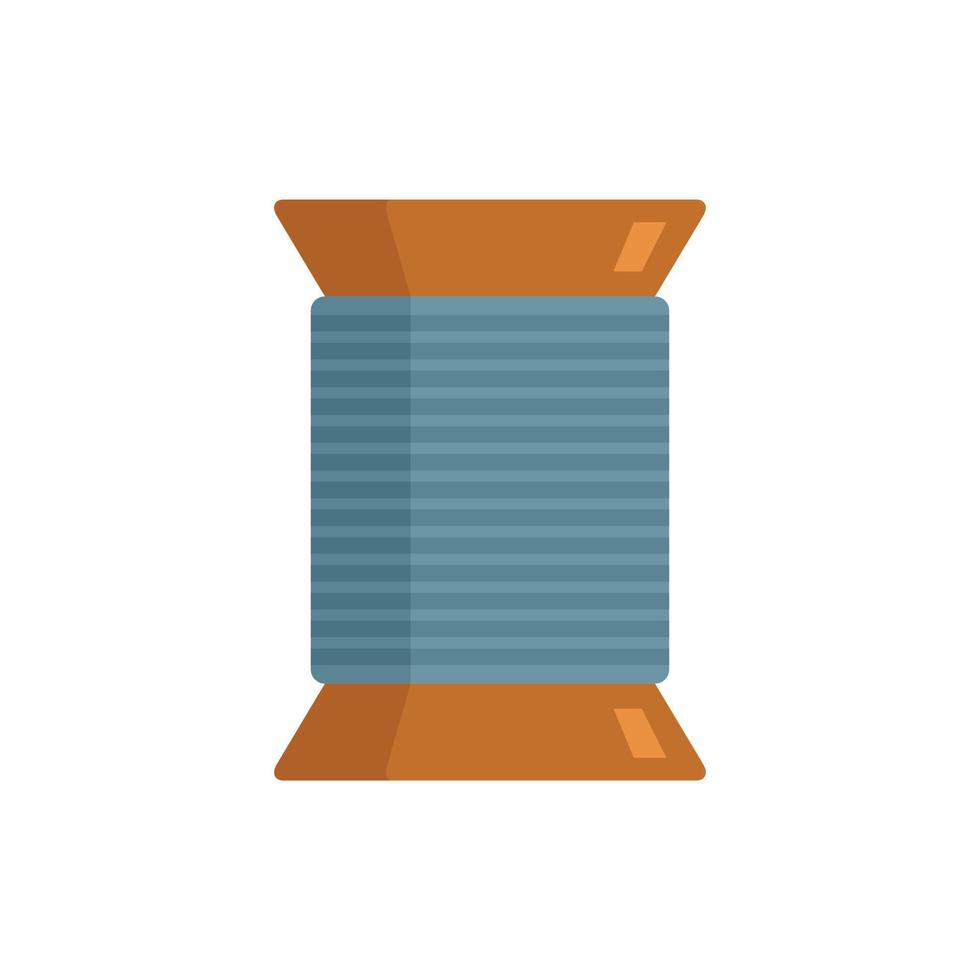 Thread coil icon flat isolated vector