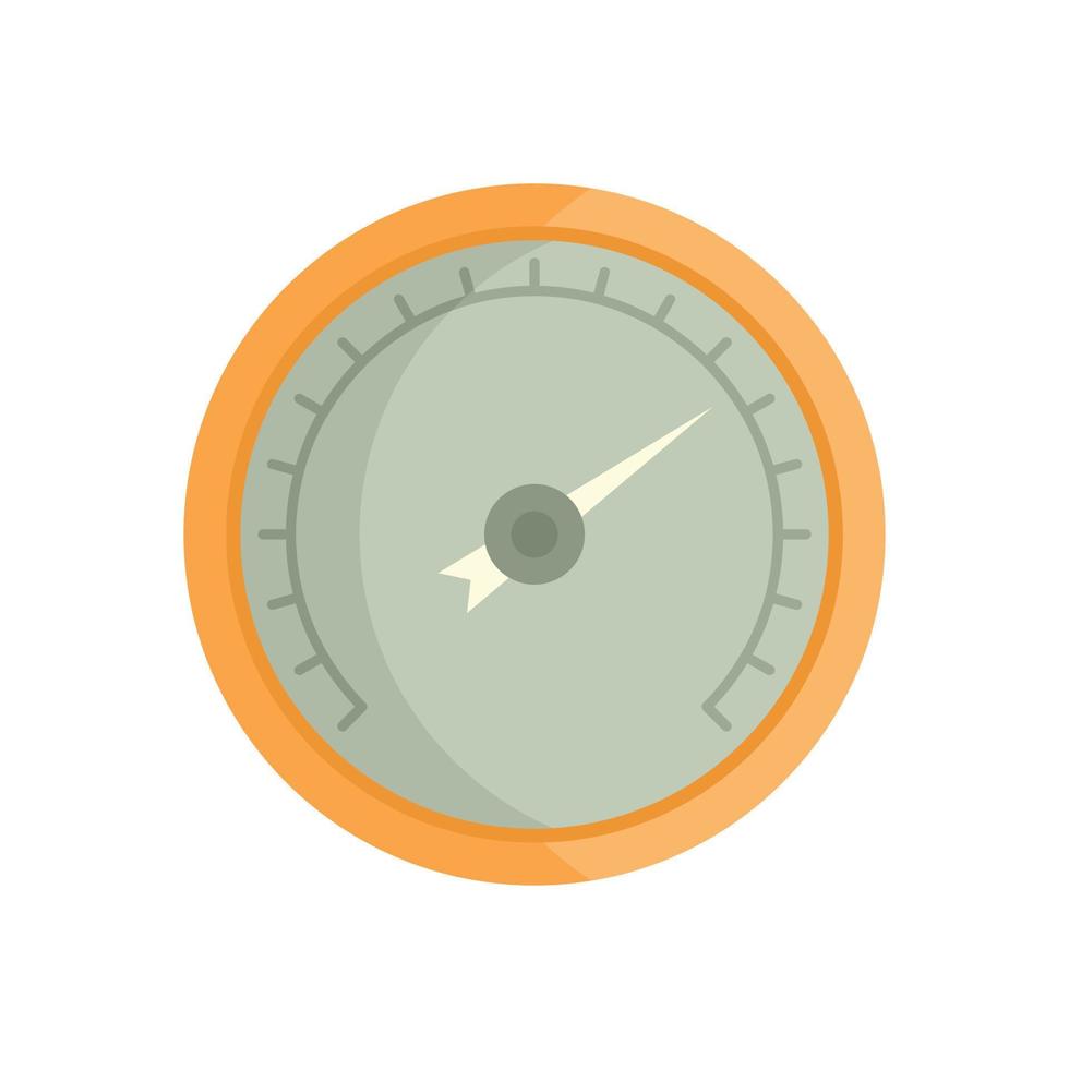 Pressure barometer icon flat isolated vector