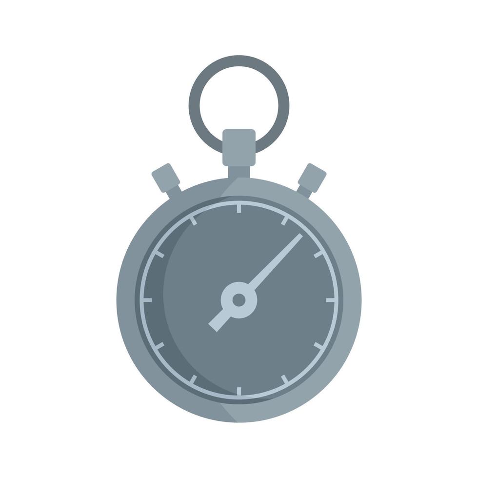 Stopwatch repair icon flat isolated vector